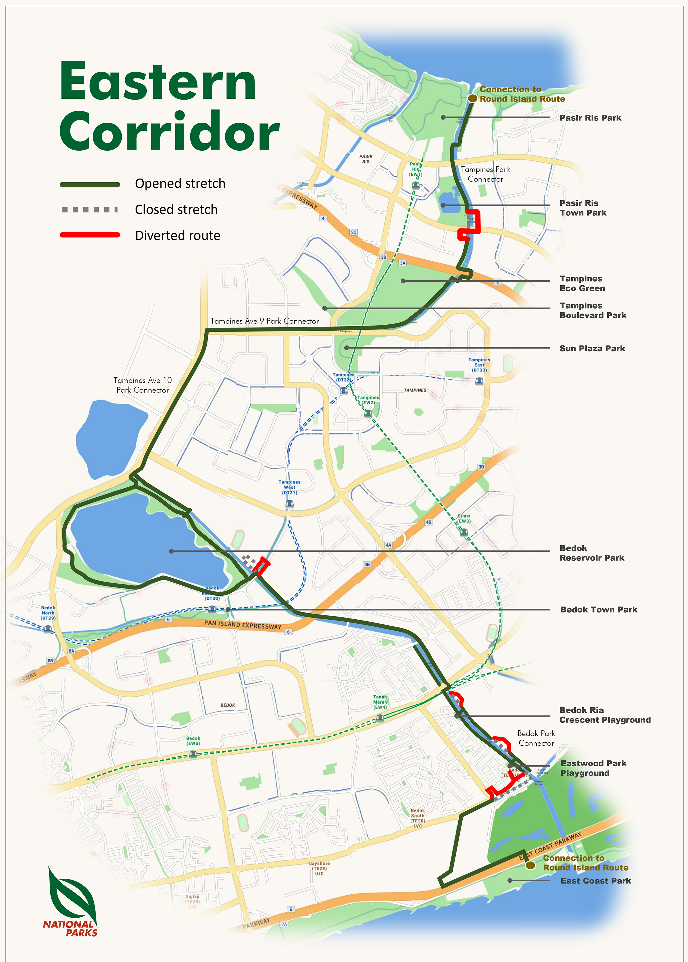 Eastern Corridor Map
